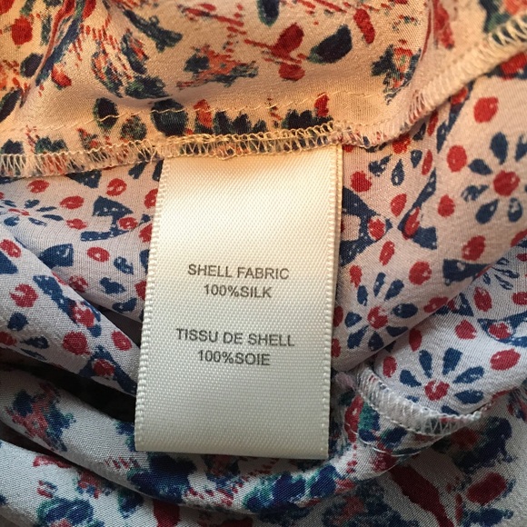 Rebecca Taylor Red and Blue Patterned Blouse - Picture 4 of 4